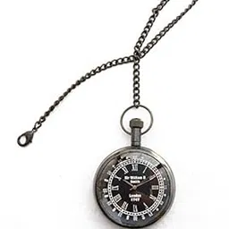 Royal Gold Brass Sir Williams & Smith Black Dial - Antique Pocket Gandhi Watch Royal Look Indian Handicraft Premium Gift Item-image-78