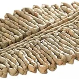 3xRattan Placemat Creative Thicken Khaki Leaf Shaped for Tropical Wedding 23x16cm | 1 Piece Woven Placemat(3 Pack)-picture-18