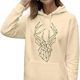 dagcros Women's Geometric Bear Print Hooded Sweatshirt, Fleece, Oversized Fit, Sweatshirt for Woman-picture-34