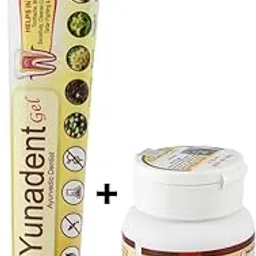 Yunadent Ayurvedic Medicinal Tooth Powder JAR with Tooth Gel Combo Pack(30G*2)+(90G*2) for Sensitivity Relief, Bleeding gums, Dental pain toothache, Plaque and Tartar Removal, Arresting Tooth Decay, Bad Breath Treatment, Chewing Weakness-picture-10