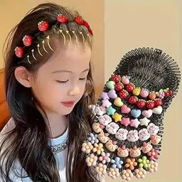 TOTAL HOME Star & Heart Headband Set for Girls - 2-Piece Soft Pastel & Bright Color Headbands for Braids, Ponytails, Buns, Princess Costume, Party Accessories, Sparkly Headbands for Kids-image-34