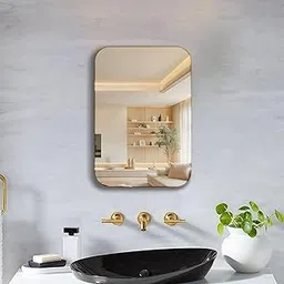 Stylish Global Mirror for Bathroom Decorative Mirror for Washbasin, Livingroom, Homedecor, Bedroom Wall Mount.-picture-11