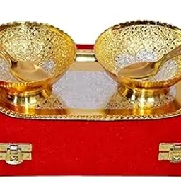CRAFTS KING German Silver Round Bowl 5 Pieces Set with Gifts Box -Capsul-picture-23