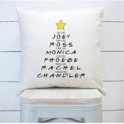 CRAFT MANIACS FRIENDS NAMES X MAS TREE 16 * 16 Pillow with Filler Inside Best Friendship/Rakshabandhan Day Gift for Your Special Friend/Sibling-picture-15