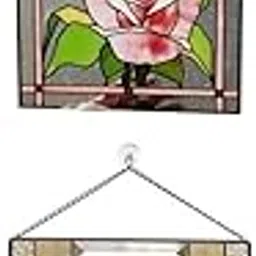 bnf® 2 Pieces Stained Rectangle Window Panel Wall Decor Rose | Home D©cor | Suncatchers & Mobiles-image-49
