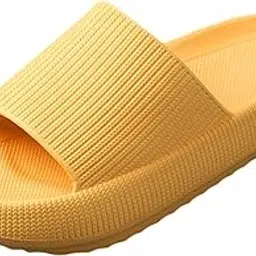 atorse Unisex Home Slippers Men and Women House Slipper for Bathroom Yellow 40-41-picture-44