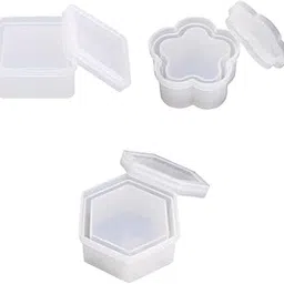 3Pcs Resin Molds Box DIY Jewelry Storage Holder Container Craft Mould-picture-29