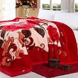 Bezzilish Home Ultra Soft Luxurious Embossed Very Warm Korean Mink Blankets Single Bed for Winters - Multicolor (60 x 90 Inches) Pack of 1-image-2