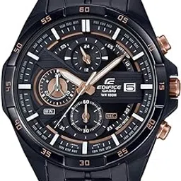 casio EDifice EFR-556DC-1AVUDF Black Analog Dial Black Stainless Steel Band Men's Watch Chronograph 100M Water Resistant EX493-picture-38