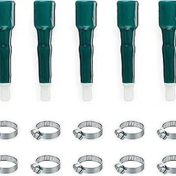 Garbnoire Heavy Duty Standard Size 0.75 Inch Hose Connector With Adjustable Clamps for Garden Water Pipe & Car, Bike Washing Accessories | Suitable Connecting Hose Pipe (Color May Vary) (Pack of 5)-image-69
