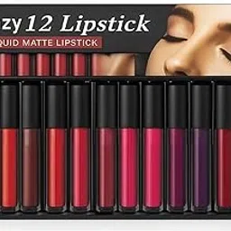 Genzy 12Pcs Liquid Matte Lipstick Set – Waterproof, Long-Lasting, Smudge & Transfer-Proof Mini Lipsticks for Women, Nude, Pink, Red, Brown Shades, Quick-Dry, Comfortable, Gift Set for Girlfriend, Wife, Mother, All Skin Tones (MULTICOLOR BIG 12)-picture-32