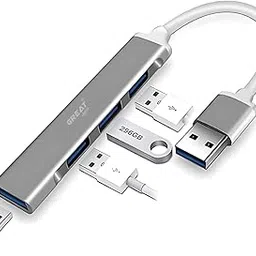 4-in-1 USB Hub with 4 USB 3.0 Ports, Metallic Body, High-Speed Data Transfer, Portable for Laptop, PC, Android & iPhone - Durable USB Splitter for India-picture-14