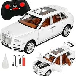 Sky Tech® Rolls-Royce Cullinan Model Car 1:22 Scale with Smoke Fog & High Speed | 7 Functions | Metal Rechargeable Remote Control Car with Openable Doors, Spray Effect & Light for Kids (Multi-Color)-picture-43
