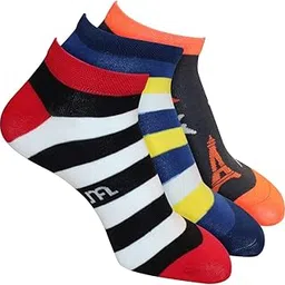 man arden Ankle Length Socks, World's Finest Cotton (Combo of 3 | Size: Free Size | Color: Multicolor)-picture-34