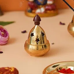 eCraftIndia Golden Traditional Akhand Brass Diya for Puja Room, Home, Office, Temple Decor for Diwali, Housewarmings, Ganesh Chaturthi Festival-image-23