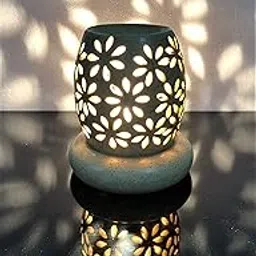 Ancient13 Ceramic Handcrafted Fragrance Perfume Essential, Aroma Oil Electric Diffuser, Burner, Lamps with 1 Extra Bulb-picture-22