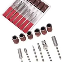 Rubyface Nail Drill Bits Set Cuticle Tools, Electric Nail Drill Bits Kit 3/32",Nail Drill Machine for Nail Bits, Nail Polishing Clear and Care (Drill Bits, 6 - PCS)-picture-28