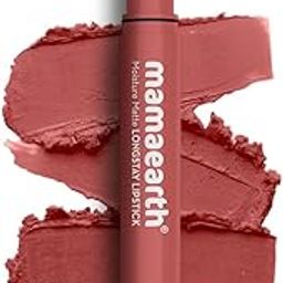 Mamaearth Moisture Matte Longstay Lipstick with Avocado Oil & Vitamin E for 12 Hour Long Stay-01 Carnation Nude - 2 g-picture-45