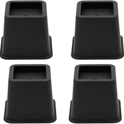 Benix 4pcs Bed Riser Table Lifts Furniture Square Lifts Floor Protector 3 Height"-picture-12