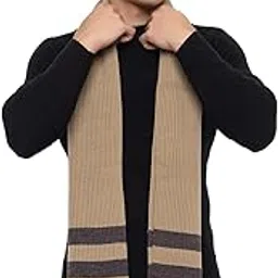 513 Men Acrylic Woolen Striped Design Casual Warm Winter Wear Muffler Scarf Stole,MEN107_P-picture-24