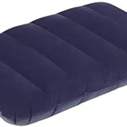 Small Squared Travel Flocked Fabric Air Pillow with Air Pump, Compact, Comfortable, for Neck & Lumbar Support, Camping and Hiking, Pack of 1 (Colour May Vary)-picture-23