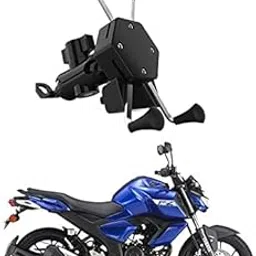 Premium Bike Mobile X-Grip Holder with Waterproof Charger for Yamaha-Fz-V3-picture-22