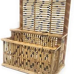 HM SERVICES Bamboo Handmade Magazine Stand-image-9