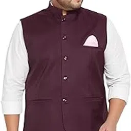 vastramay plus Men's Nehru Jacket image 1
