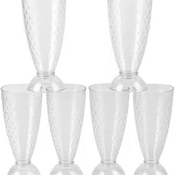 SUPERMOM Juice Glass Set of 6 Pcs - 400 ML Transparent Plastic Glasses for Milkshake, Falooda, Desserts, Water, Juice, Cocktail & Smoothies, Unbreakable Polycarbonate Glass for Home, Café & Parties-picture-17