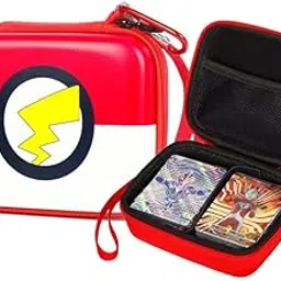 Bestie toys Carrying Case Compatible with PM TCG Trading Cards, Cards Case Holds 400+ Cards, Hard-Shell Storage Box fits Magic MTG Cards and PTCG, Card Holder Box Gifts for Boys Girls-image-76