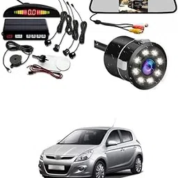 Lovmoto Universal Car Rear Parking Sensor Kit Car LED Display 4.3" TFT LCD Screen Rear View Mirror Monitor with 8 led Camera Night Vision Comfortable with i-20-picture-41