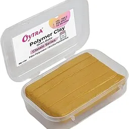 Oytra Polymer Clay Oven Bake 100 Gram for DIY Sculpting Figurines Art and Craft Classic Series for Beginners Artists Professionals (Gold)-image-26
