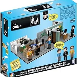 The Office Dunder Mifflin Scranton Branch Construction Set (369 Pieces) with Updated Characters image 1