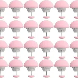 Simois Duvet Clips, Bed Sheet Clips, Bedroom Holder Pins for Quilt Cover, Comforter Fixing Bedsheet Mushroom Quilt Clips, Deal for Blanket, Bed Sheet, Curtain, Socks, Mattress (Pack of 8, Pink) image 1