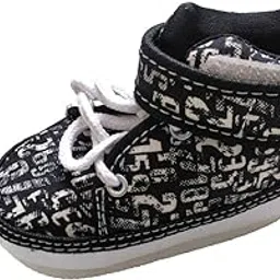 tippy toes Baby Boys Black Cotton Shoe-picture-17