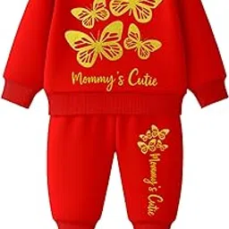 kuchipoo Girls Winterwear Sweatshirt and Trackpant Set With Pocket-picture-49