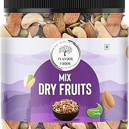Flavour Foodie Deluxe Mix Dry Fruits – High Protein & Fiber Snack with Almonds, Cashews, Black Raisins, Green Raisins & Apricots (500gm, Mix Dry Fruits)-picture-14