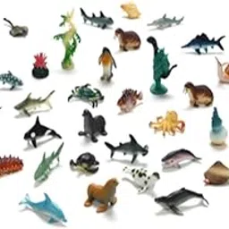 DIMAZO Small Kids Sea & Wild Animal Toys Sets for Fun, Educational, Spark Imagination and Learning (Multi Choice Sets) (Ocean & SEA Animals)-picture-11