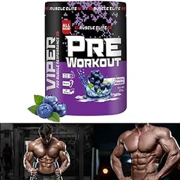 Pre Workout with L-Arginine, Creatine, AAKG, Beta Alanine [ Blueberry]-image-67