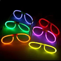 Crackles Luminous Glow Sticks Eye Glasses For Party Purpose Glow In The Dark Light (Pack Of 4 pack)-picture-24