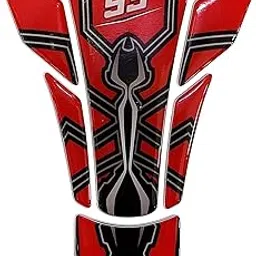 Detachi Motorcycle Universal Tank Pad Sticker for All Bikes (Red Spider) (Epoxy Material)-picture-22
