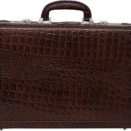 c comfort Genuine Leather Briefcase Laptop Compartment Expandable Features High-Security Combo Number Lock Briefcase Bag for Men for Male and Female (Brown)-picture-27