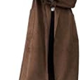 fablestreet Women Suede Double Breasted Overcoat - Tan|Perfect for Casual, Office, and Everyday Outfits-picture-33