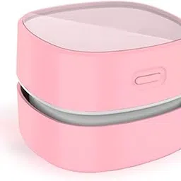 ODISTAR Desktop Vacuum Cleaner,Mini Table dust Sweeper Energy Saving,High Endurance up to 400 mins,Cordless&360º Rotatable Design for Cleaning Hairs,Crumbs,Computer Keyboard of Gifts for Kids (Pink)-image-49