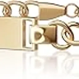 etchcraftemporium Unisex Personalised Serenity Bracelet | 22 Carat Glossy Gold Plating | Adjustable in Size-picture-42