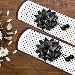 Unique Multipurpose 11"x6" Cotton 3 Layer Handle Cover for Fridge, Microwave, Oven, Door –Soft & Washable Handle Protector for Single/Double Door Suitable for All Brands–White-Pack of 2-picture-10