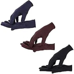 Unisex cotton Arm Sleeves for Summer and Sun protection half hand gloves for bike riding men and women washable and reusable pack of 3 (random color)-picture-38