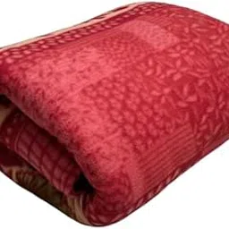 Single Bed Fleece Quilt/Duvet/Rajai/Blanket Cover for Winters (60×90 Inches) (GC-Cherry Red)-picture-28