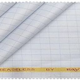 raymond Pure Cotton Shirt Fabric for Men Fine Quality Unstitched Shirting (1.7 Meters) (SKY BLUE)-picture-47