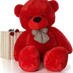 HUG 'n' FEEL SOFT TOYS – 3 Feet Giant Red Teddy Bear Plush Toy | Big Stuffed Animal | Ultra Soft, Huggable & Cuddly Gift for Kids, Girls, Boys | Perfect for Birthday, Valentine’s Day-picture-15